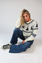Fair Isle Cable Knit Sweater