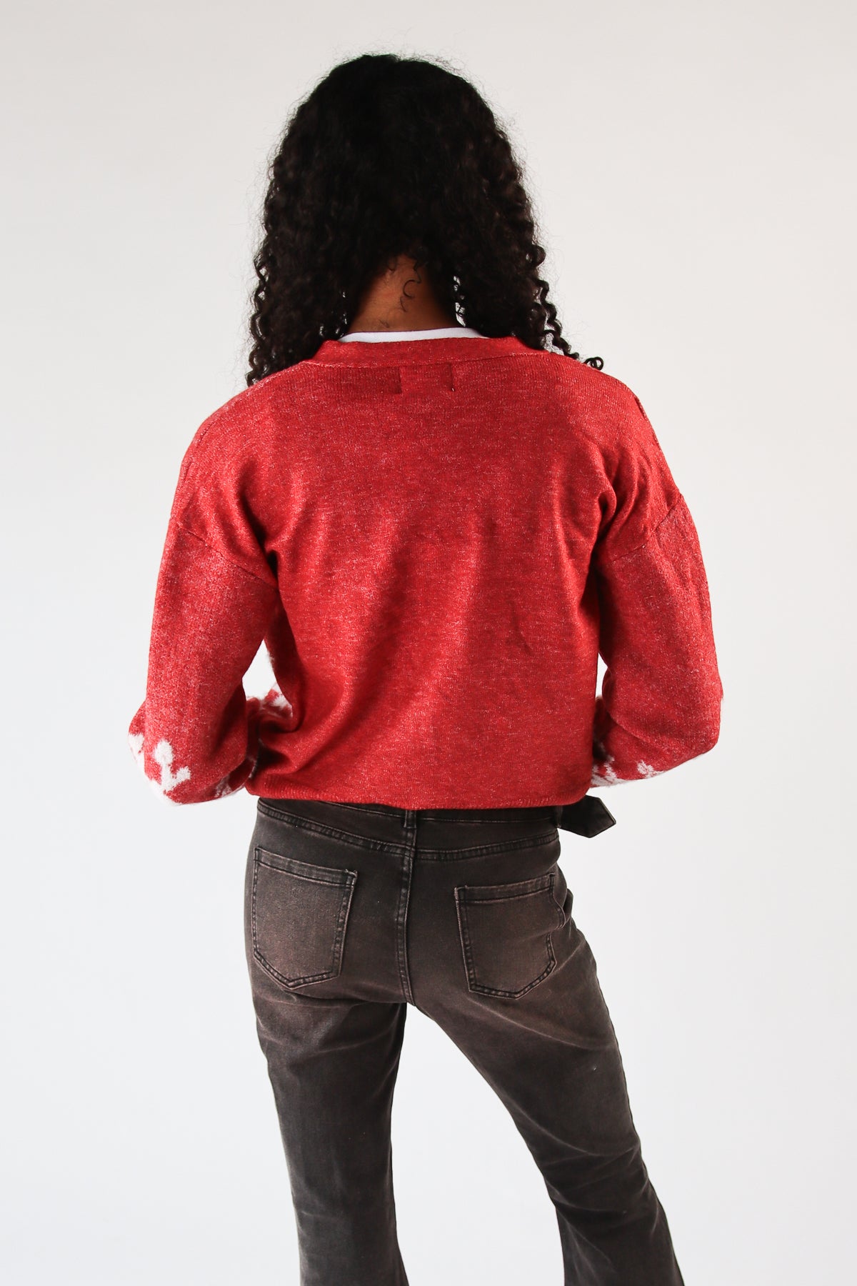 Fair Isle Fuzzy Cardigan