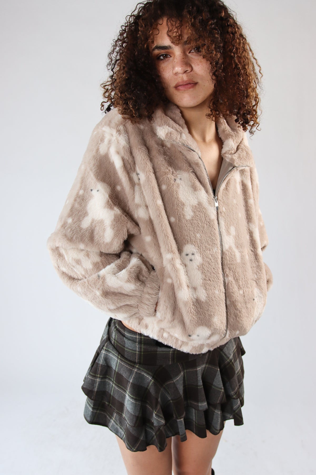 Faux Fur Poodle Jacket