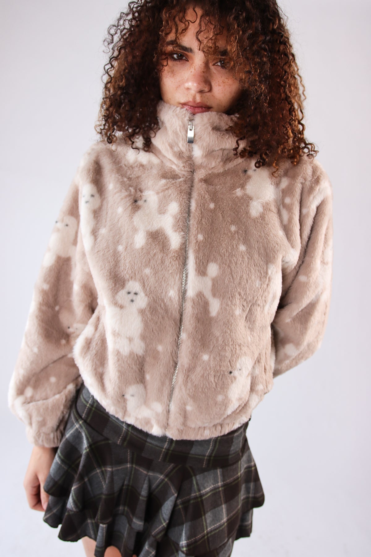 Faux Fur Poodle Jacket