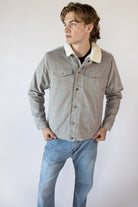 Faux Sherpa Lined Cord Trucker Jacket