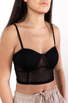 Fishnet Bustier Bra