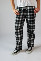 Flannel Lounge Pants Black
