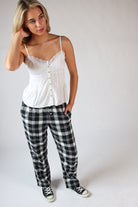 Flannel Lounge Pants Black