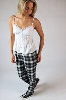 Flannel Lounge Pants Black