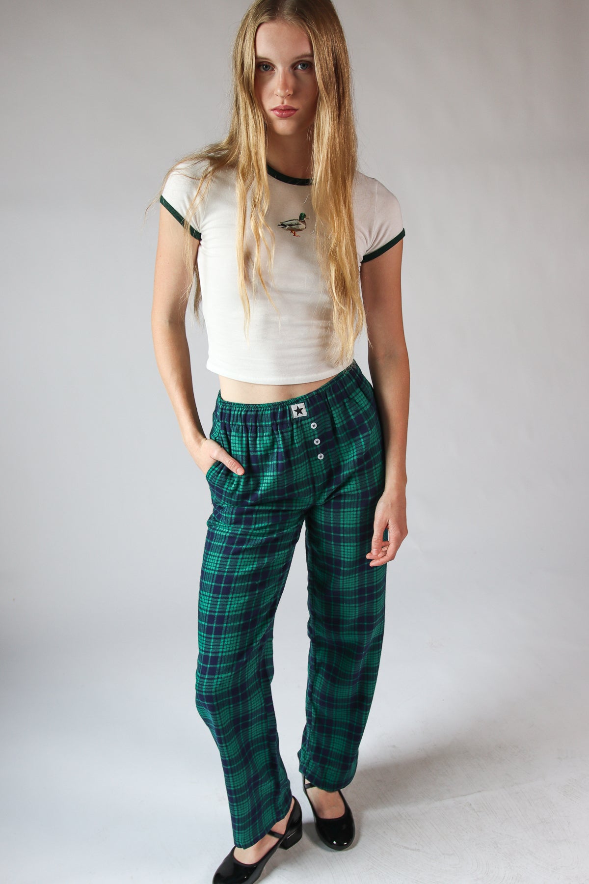 Flannel Lounge Pants Green