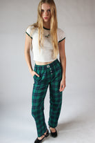 Flannel Lounge Pants Green