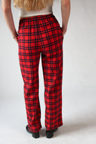 Flannel Lounge Pants red