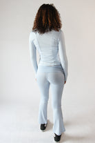 Fleece Lined Foldover Flare Pants