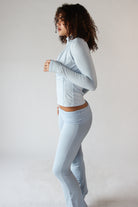 Fleece Lined Foldover Flare Pants