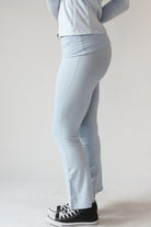 Fleece Lined Foldover Flare Pants