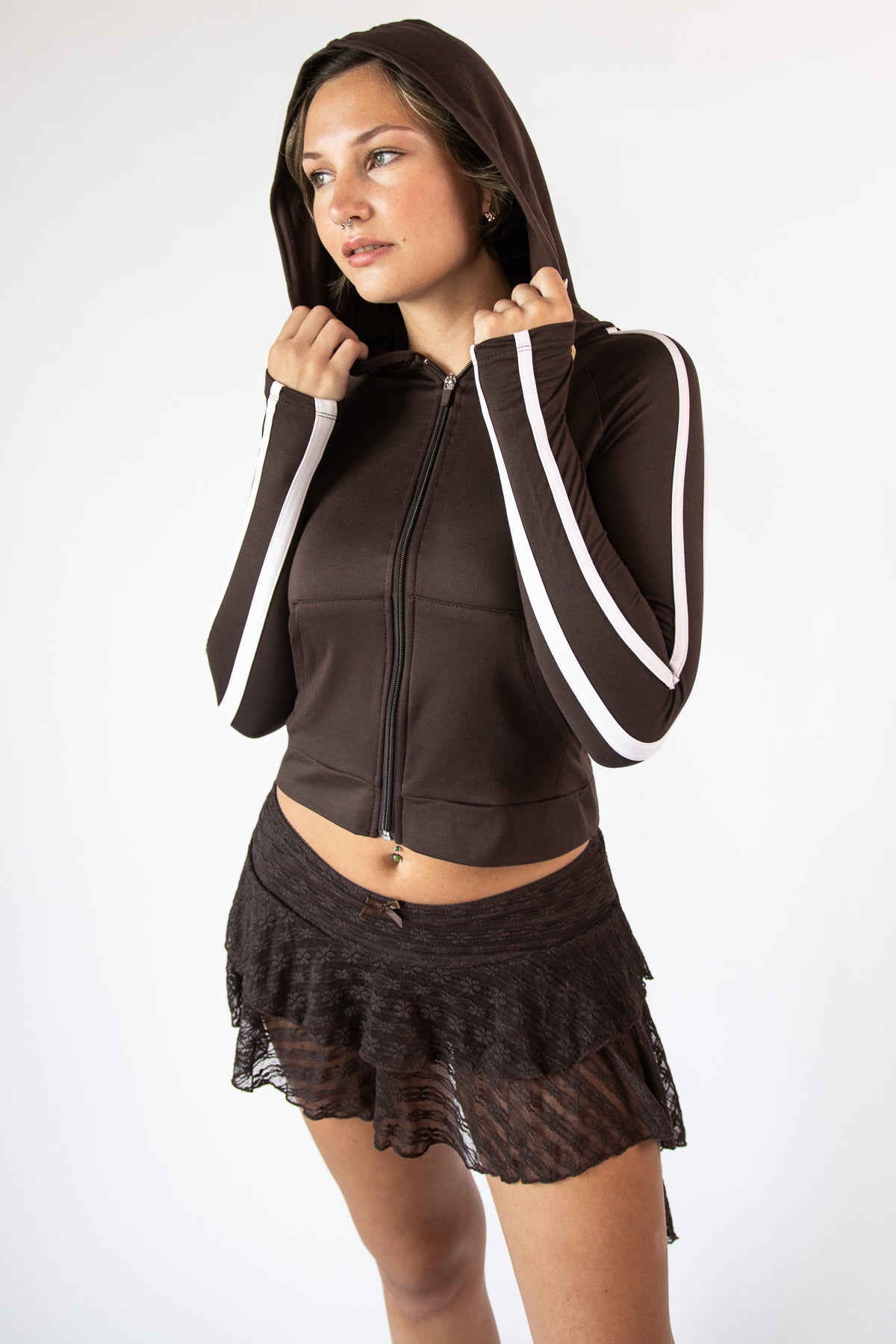 Fleece Lined Zip Hoodie