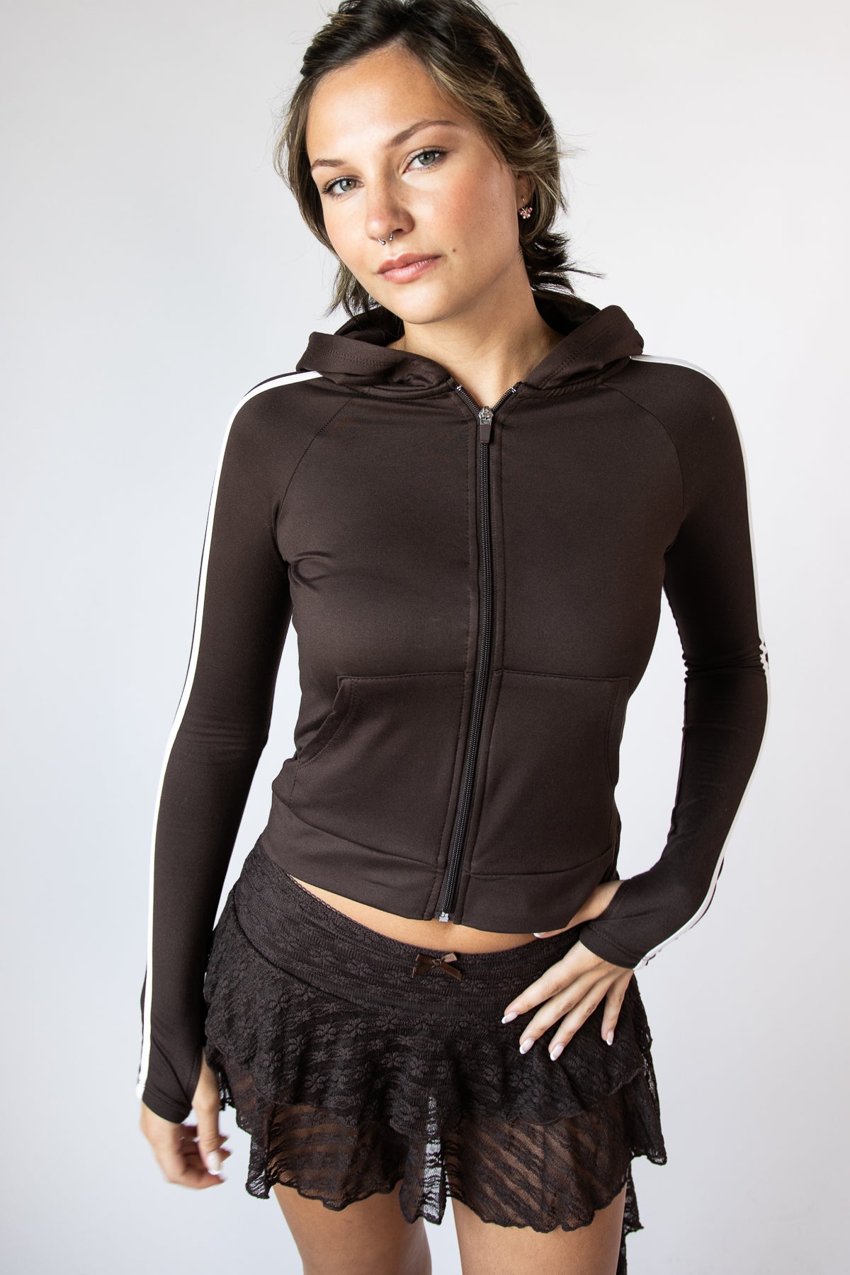 Fleece Lined Zip Hoodie