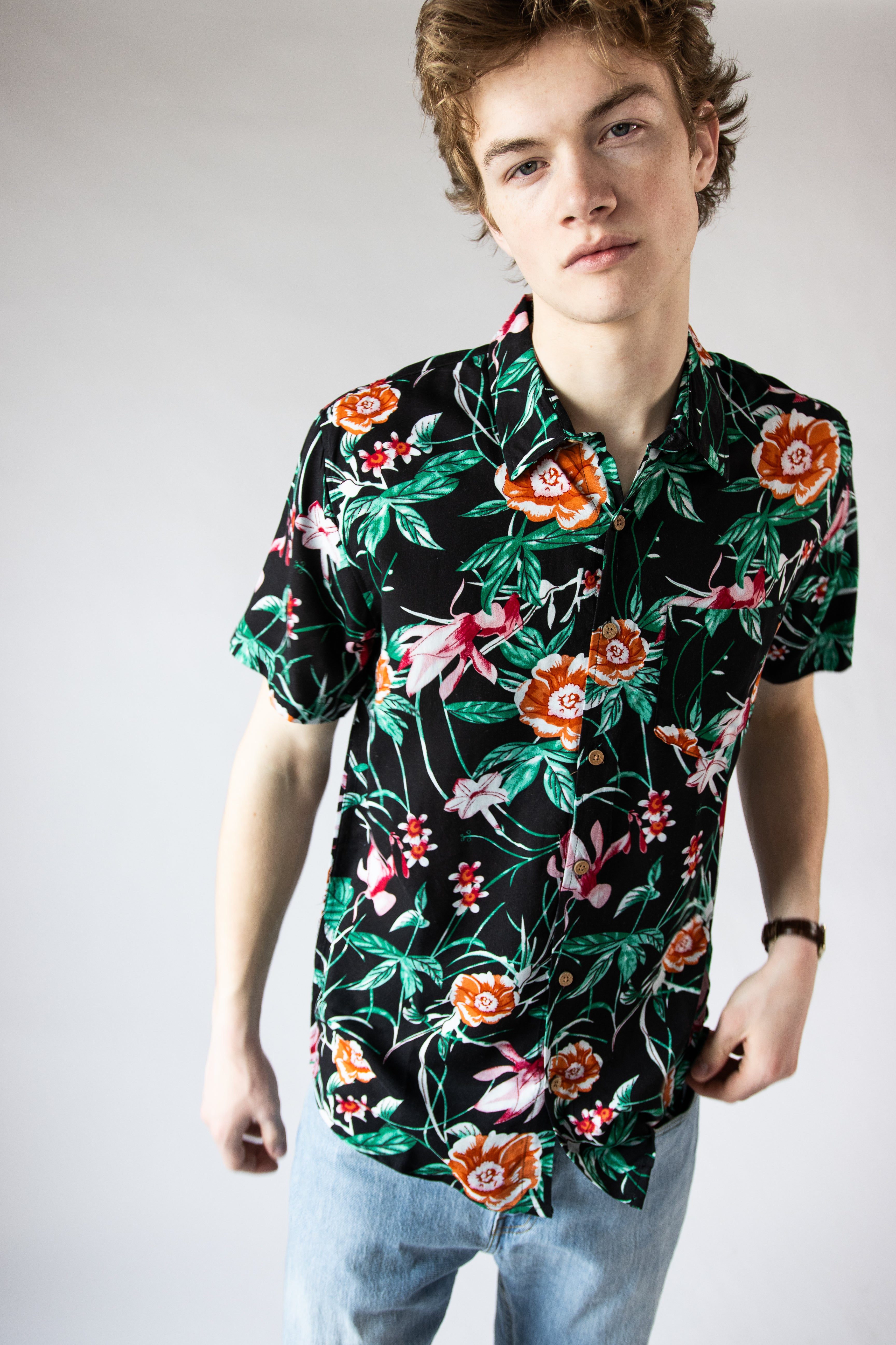 Vibrant Florals Hawaiian Shirt