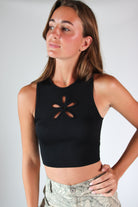 Flower Cut Out Tank