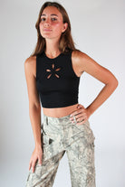 Flower Cut Out Tank