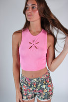 Flower Cut Out Tank