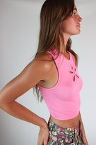 Flower Cut Out Tank