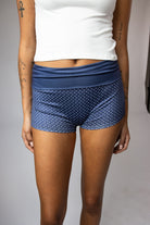 Patterned Fold Over Shorts