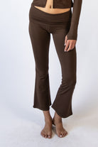 Foldover Fleece Lined Flare Leggings