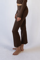 Foldover Fleece Lined Flare Leggings