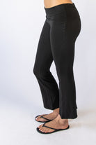 Foldover Fleece Lined Flare Leggings