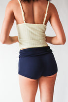 Low Rise Fold Over Shorts
