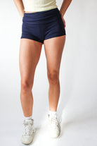 Low Rise Fold Over Shorts
