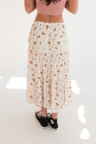 Floral Tiered Maxi Skirt 735