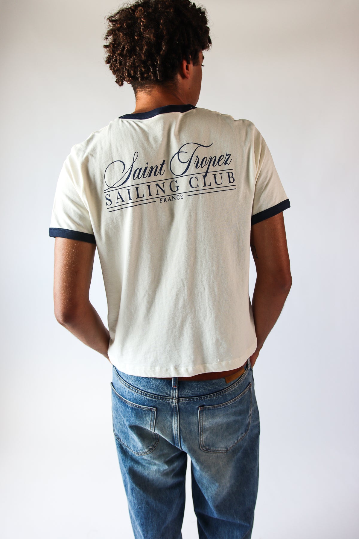 Saint Tropez French Riviera Ringer Tee