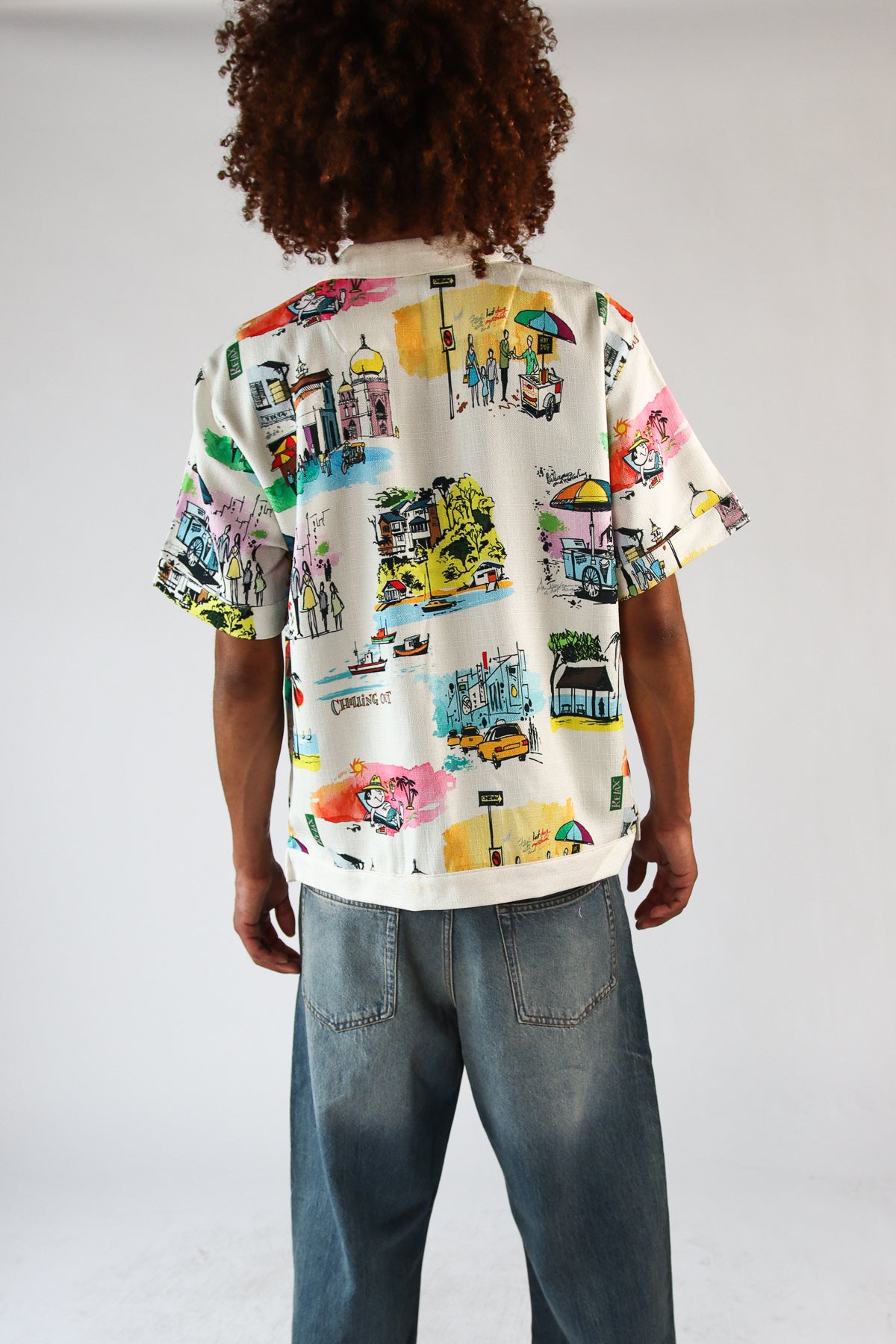 French Riviera Woven Button Up Shirt