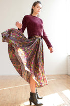 Fruit Print Hippie Skirt