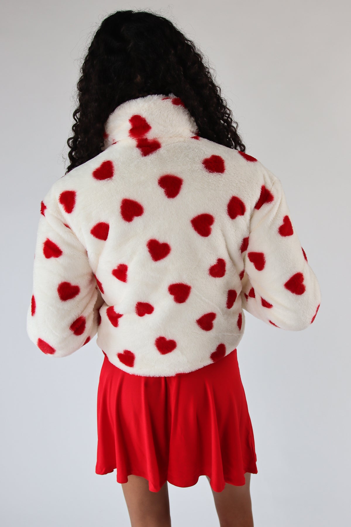 Fuzzy Heart Jacket