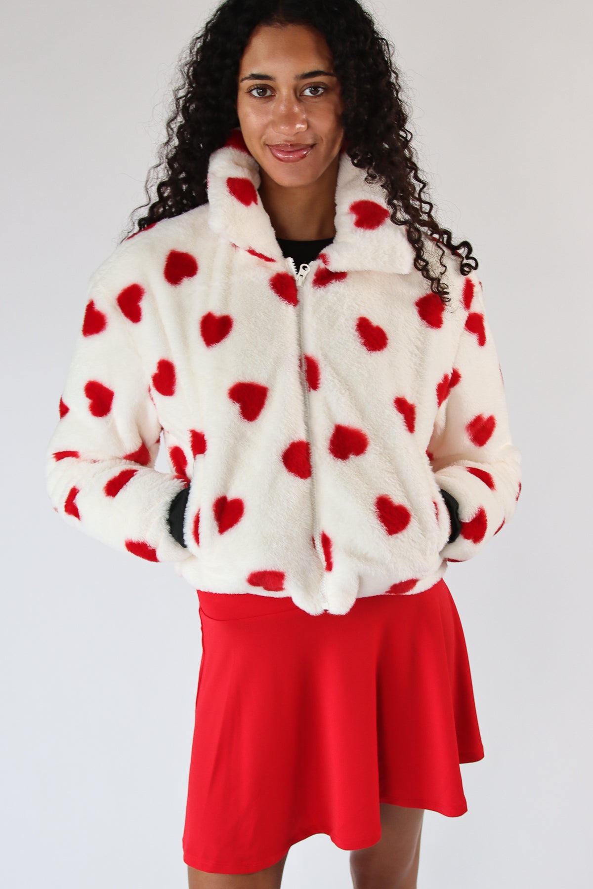 Fuzzy Heart Jacket