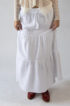 Gauze Tiered Maxi Skirt