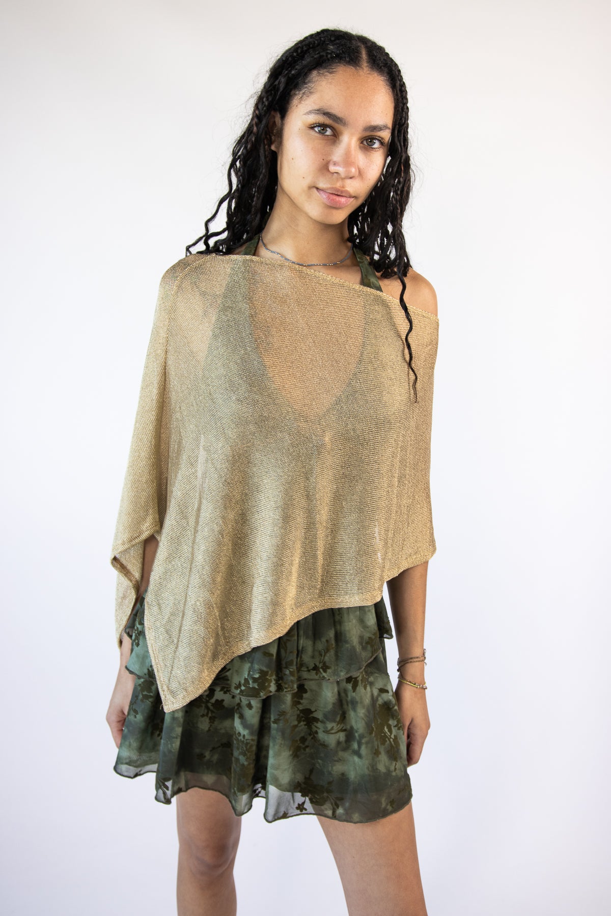 Metallic Chain Poncho