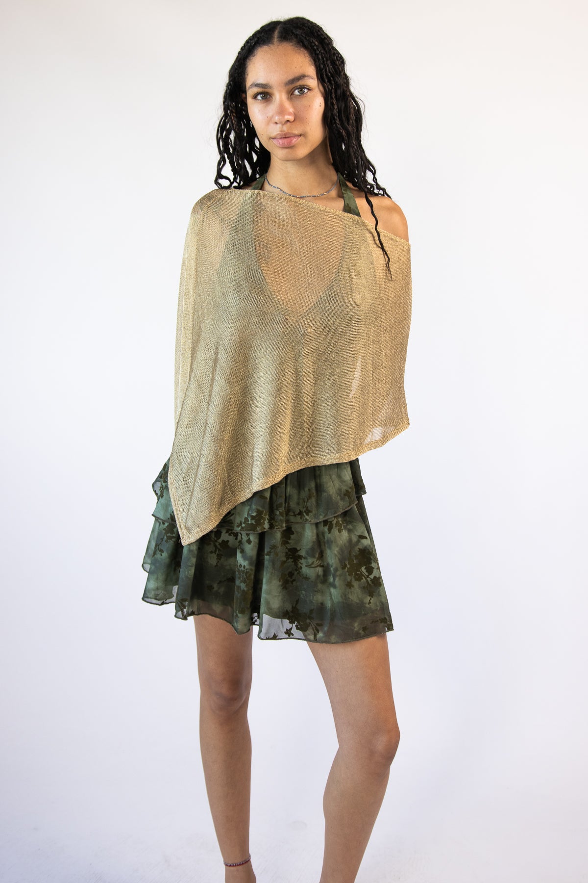 Metallic Chain Poncho