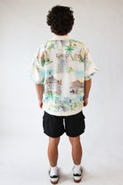 Greek Isles Woven Button Up Shirt