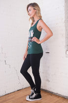 Green Fair Isle Christmas Cat Tank