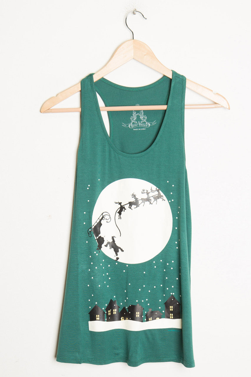 Falling Santa Christmas Tank
