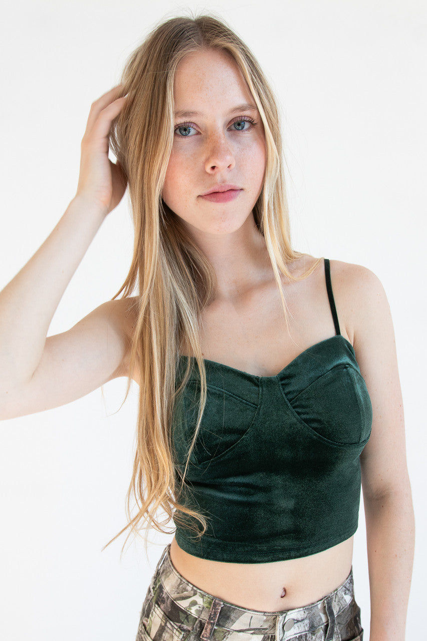 Velvet Bustier Cami