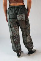 Grey Mushroom Patchwork Pants