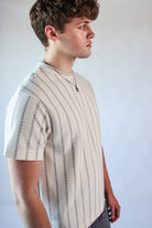 Thin Stripe Crochet Tee