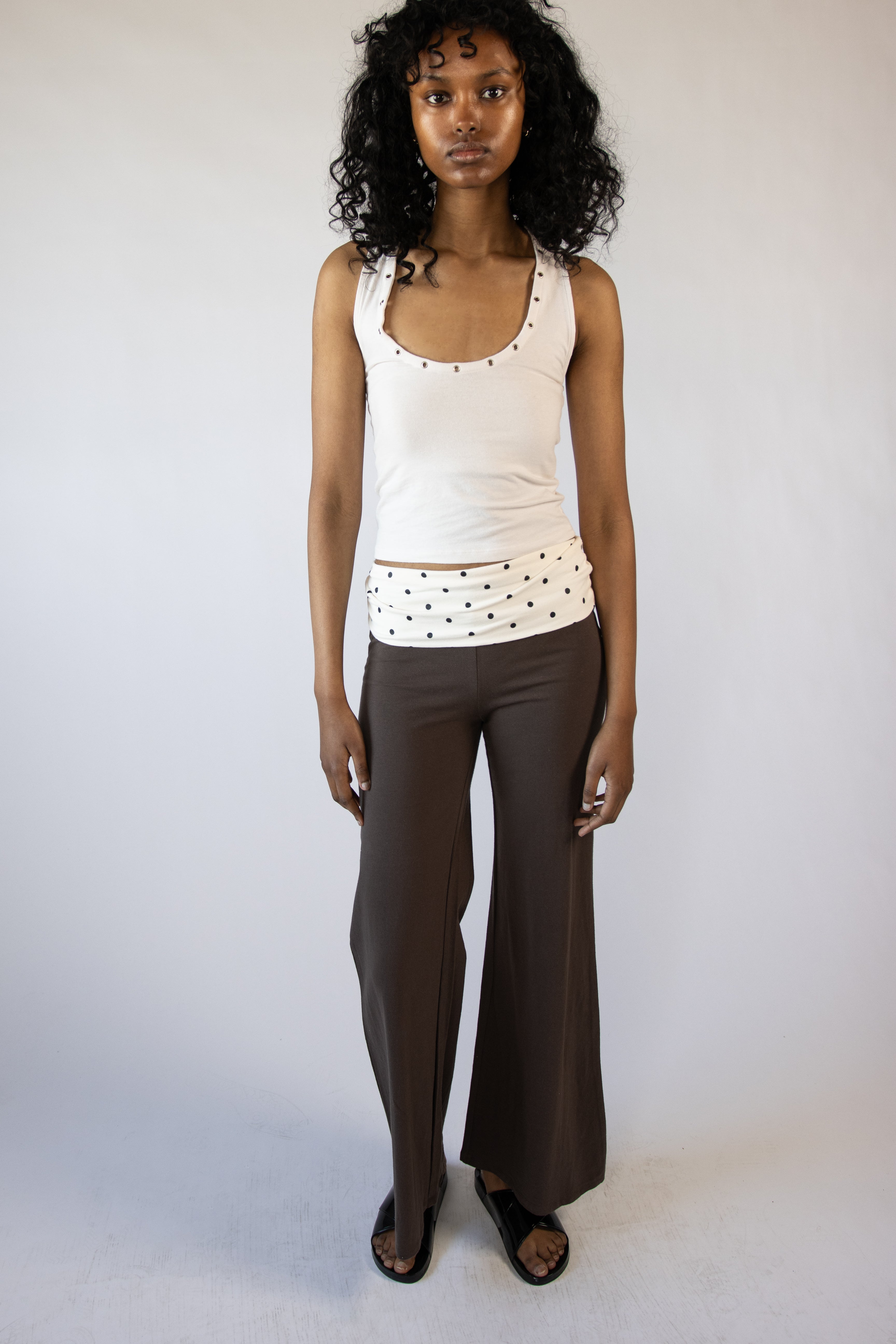 Grommet Halter Crop Top