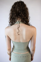 Grommet Strap Halter Top