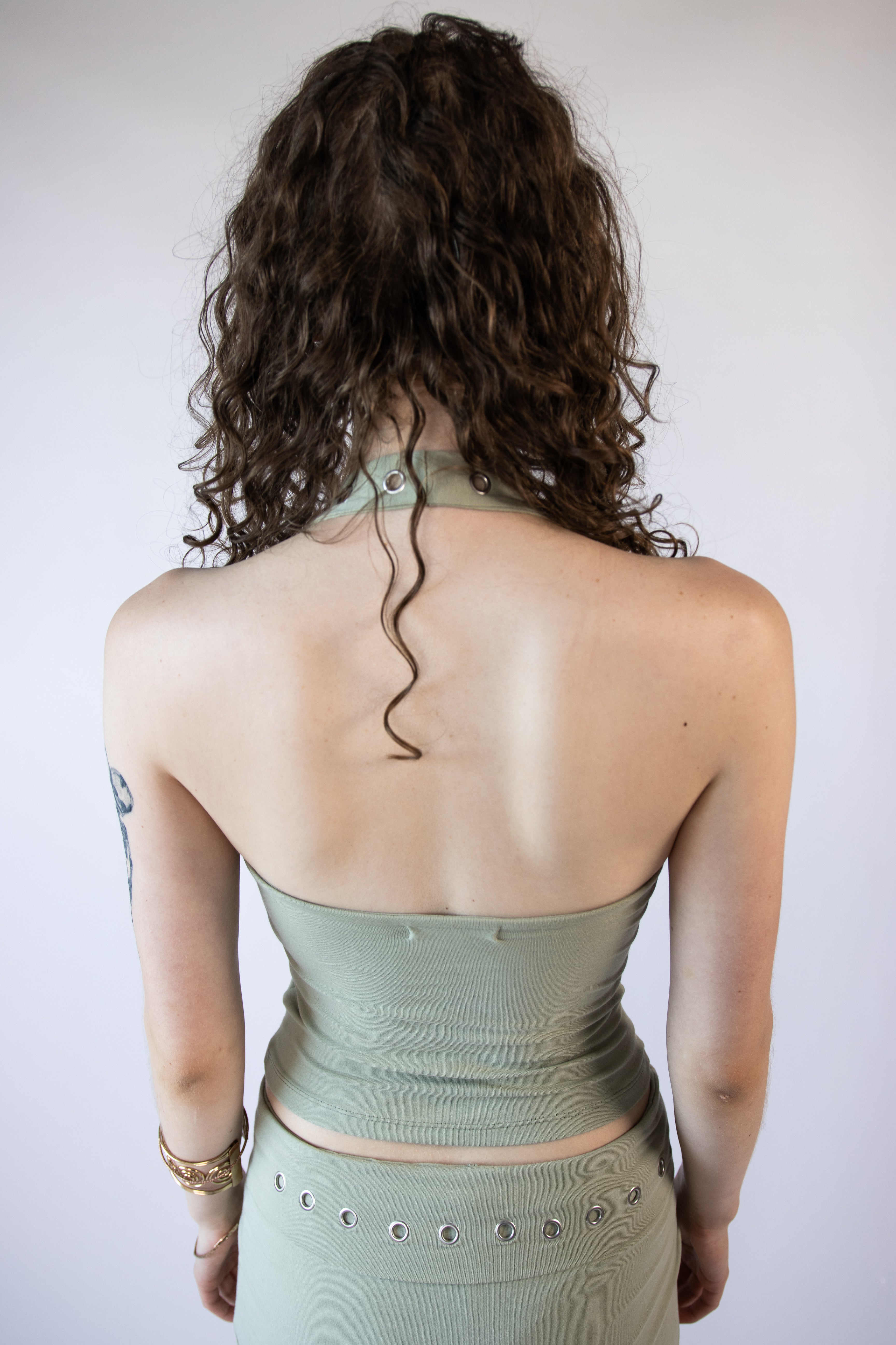 Grommet Strap Halter Top