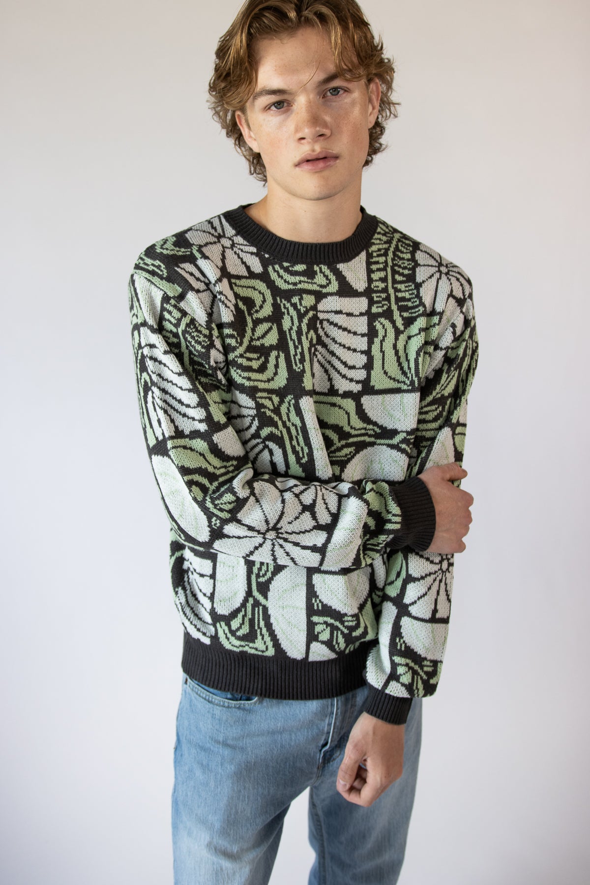 Groovy Grid Sweater