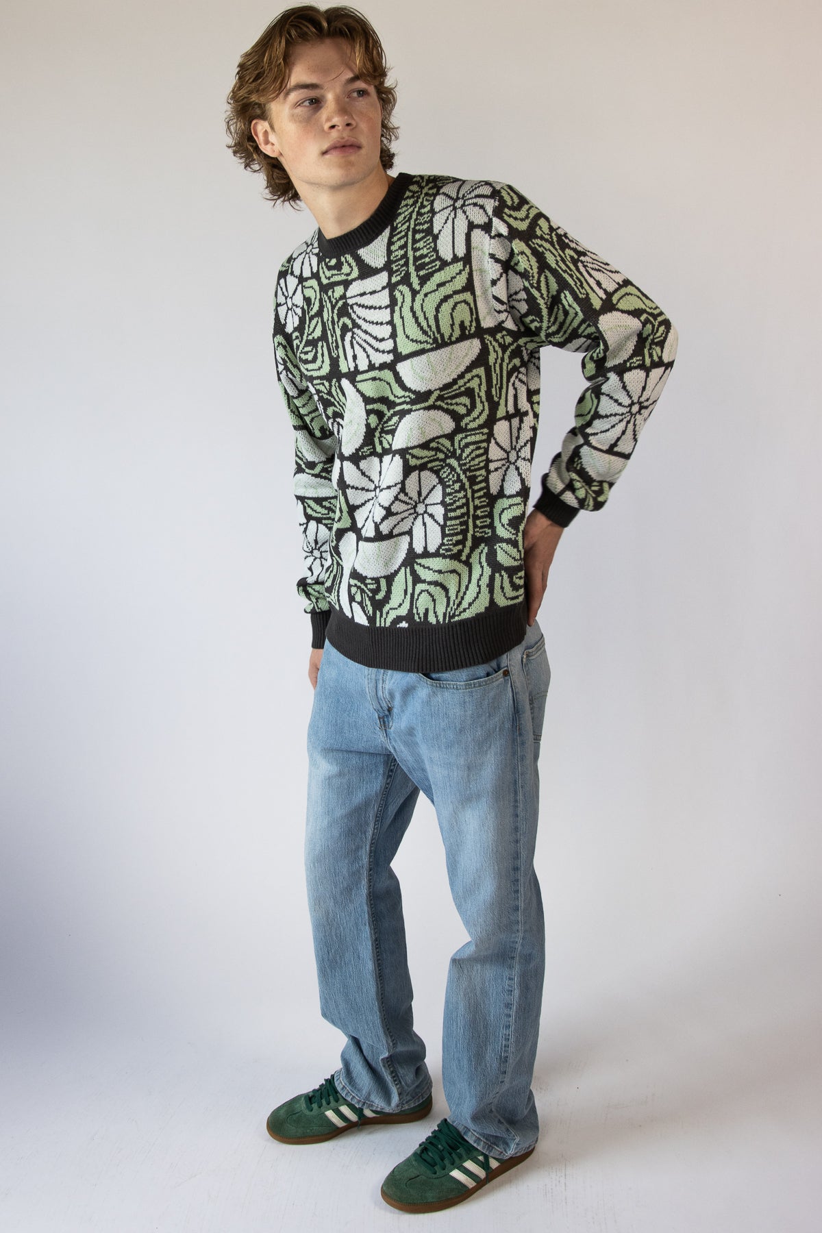 Groovy Grid Sweater