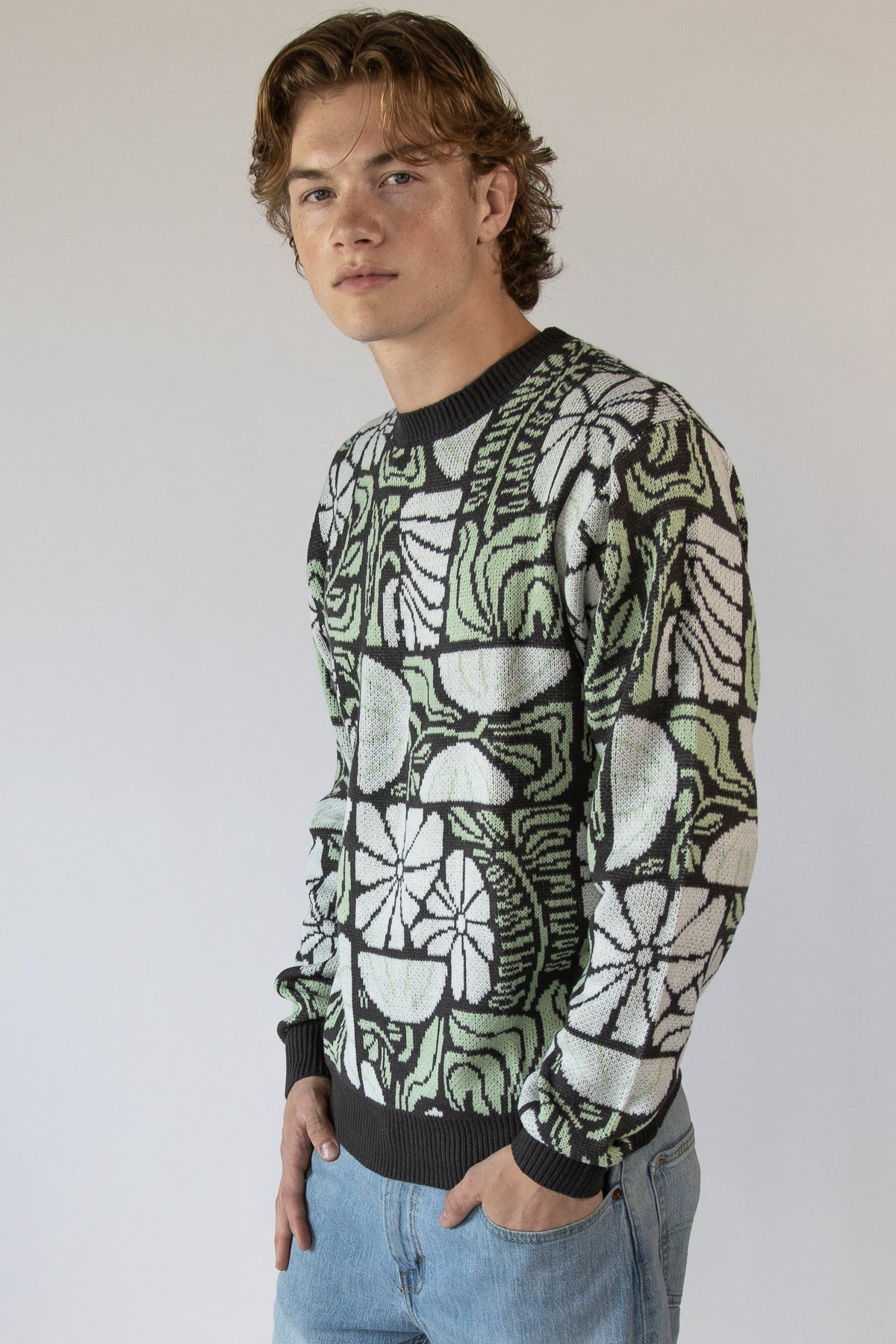 Groovy Grid Sweater