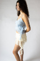 Ruffle Chiffon Cami Tank Top